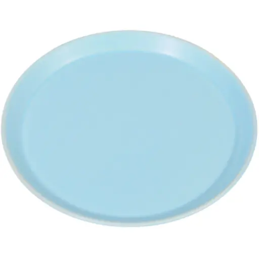 [CRJ0022] จานกลม Pearl Blue 17.5 ซม.