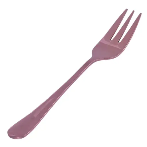 [KFS0078] ส้อมหวาน Old English สีทองชมพู 136 มม.