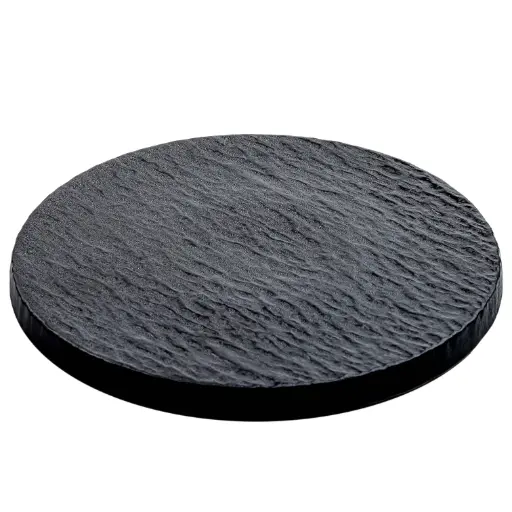 [CRM0921] Round Flat Plate 8.5" (Black Stone)
