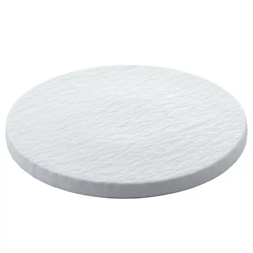[CRM0904] Round Flat Plate 8.5" (White Stone)