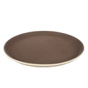 [ABS0007] Round Non-Slip Fiberglass Tray 16" (Brown)