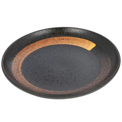 [CRM0595] Round Plate 10" (Kuromaru)