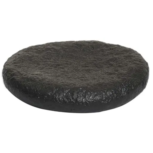 [CRM0876] Serving Plate 4.3" (Black Stone)