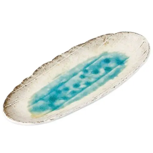 [CRJ0070] Shibuki Oval Long Plate 12.5"