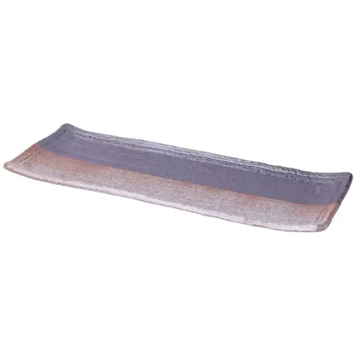 [CRJ0063] Shino Nuri Wake Long Plate 12"
