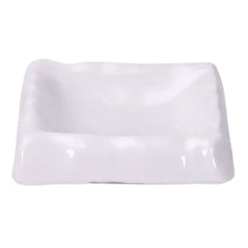 [CRJ0106] Shiro Matto Square Sauce Dish 3"