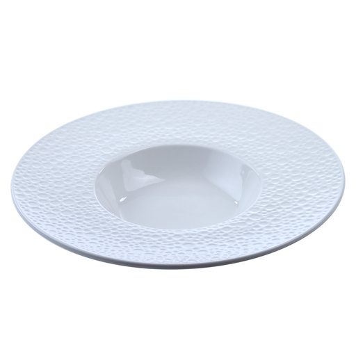 [CRM0941] Soup Plate 11" (White Meteorite)