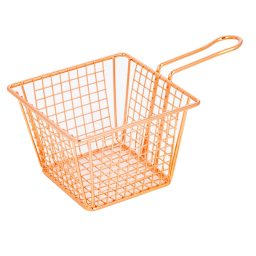 [STL0011] Stainless Steel Basket with Handle 5" (Rose Gold)