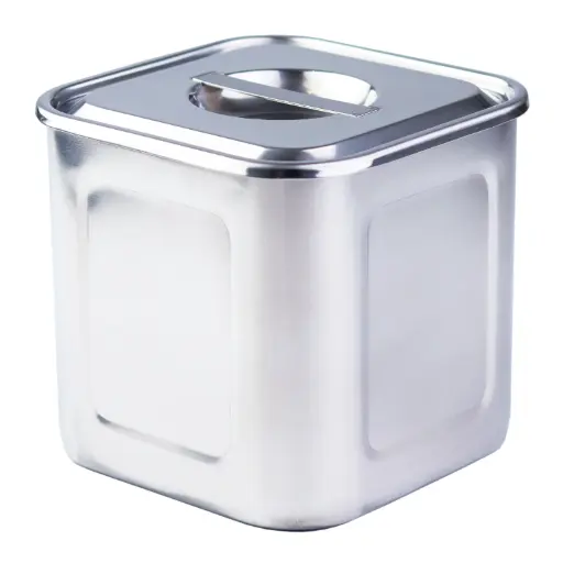 [KST0351] Stainless Steel Square Food Container 13.5 cm (18-8)