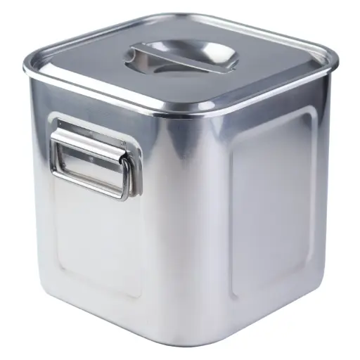 [KST0355] Stainless Steel Square Box 21x21x21 cm