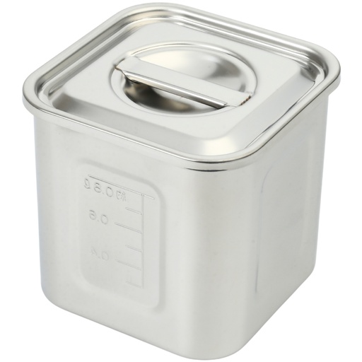 [KJP0917] Stainless Steel Square Sauce Pot with Scale 10.5 cm 1100 ml (18-8)