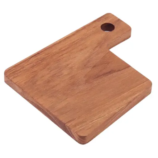 [WOD0121] Teak Wood Cutting Board 10x12 cm