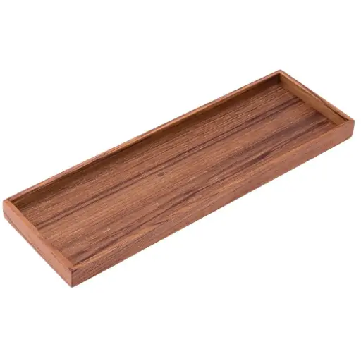[WOD0118] Teak Wood Tray 25x8 cm