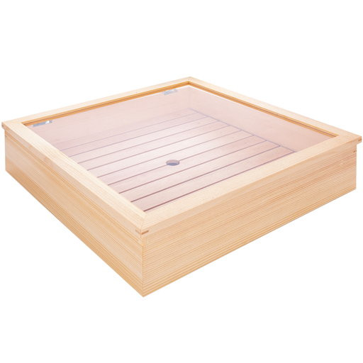 [KJP0640] กล่องไม้เก็บปลา 36.5x36.5x11 ซม.