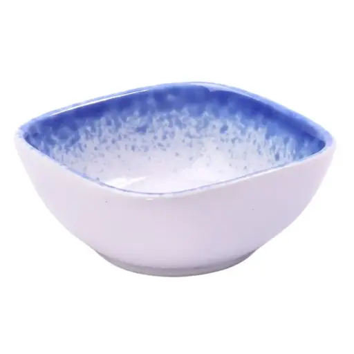 [CRM0776] ชามจตุรัสสีลายเมฆ 4 นิ้ว