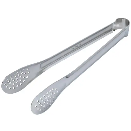 [KST0641] Stainless Steel Perforated Tongs 12" (18-8)