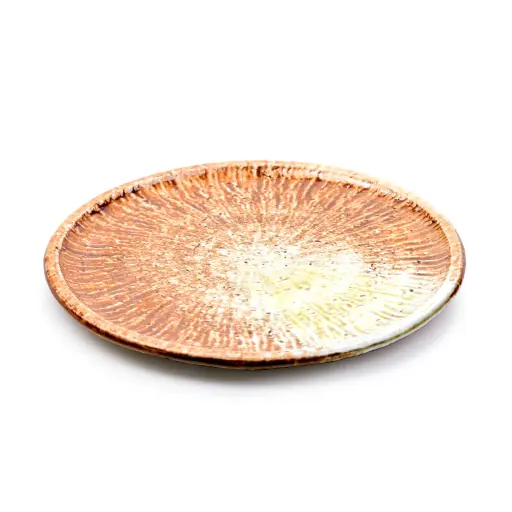 [CRM1016] Round Cafe Plate 7.25" (Solar Flare)