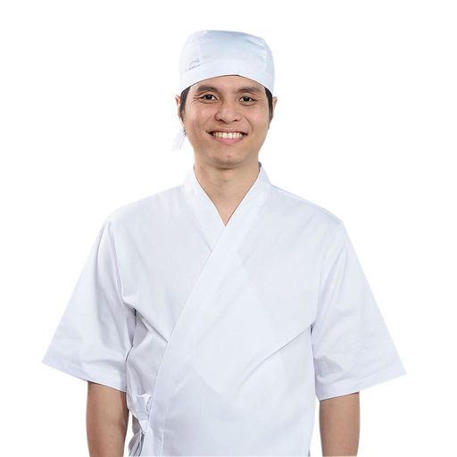 [CLH0126] 和風プロコックコート 3XL (白)